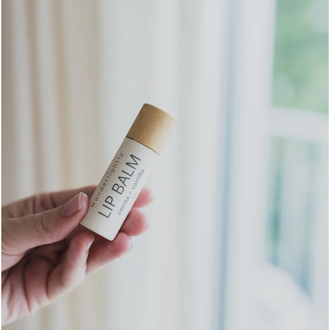 cocoa + vanilla lipbalm