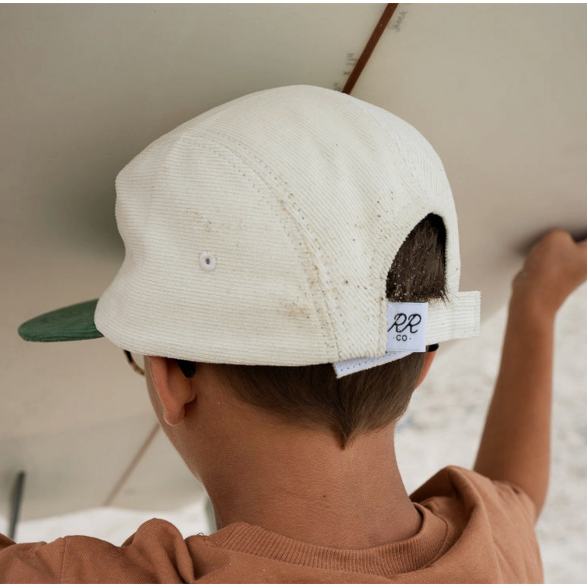 palm tree corduroy five-panel hat