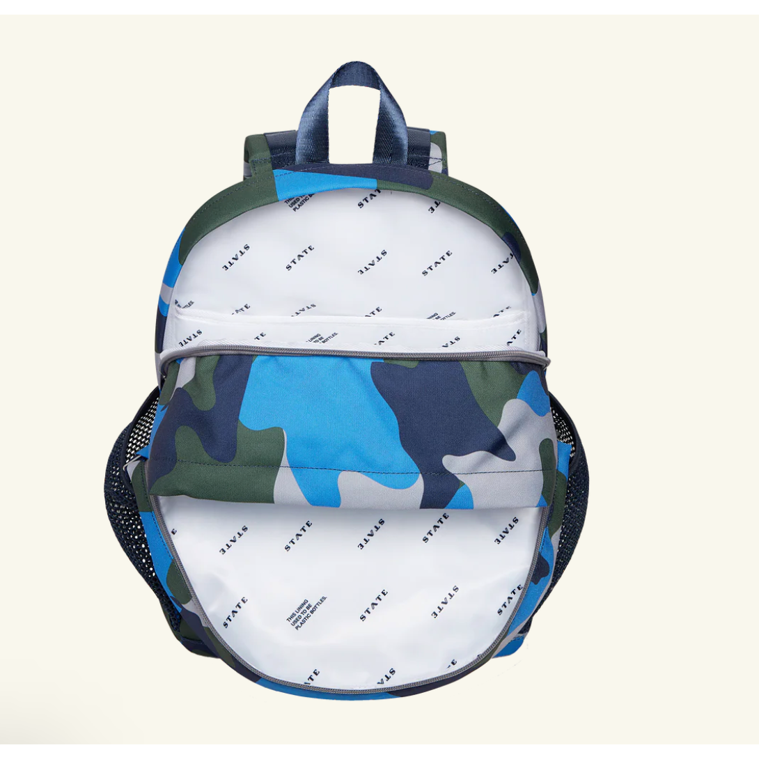 kane kids large backpack | blue chevron puffer