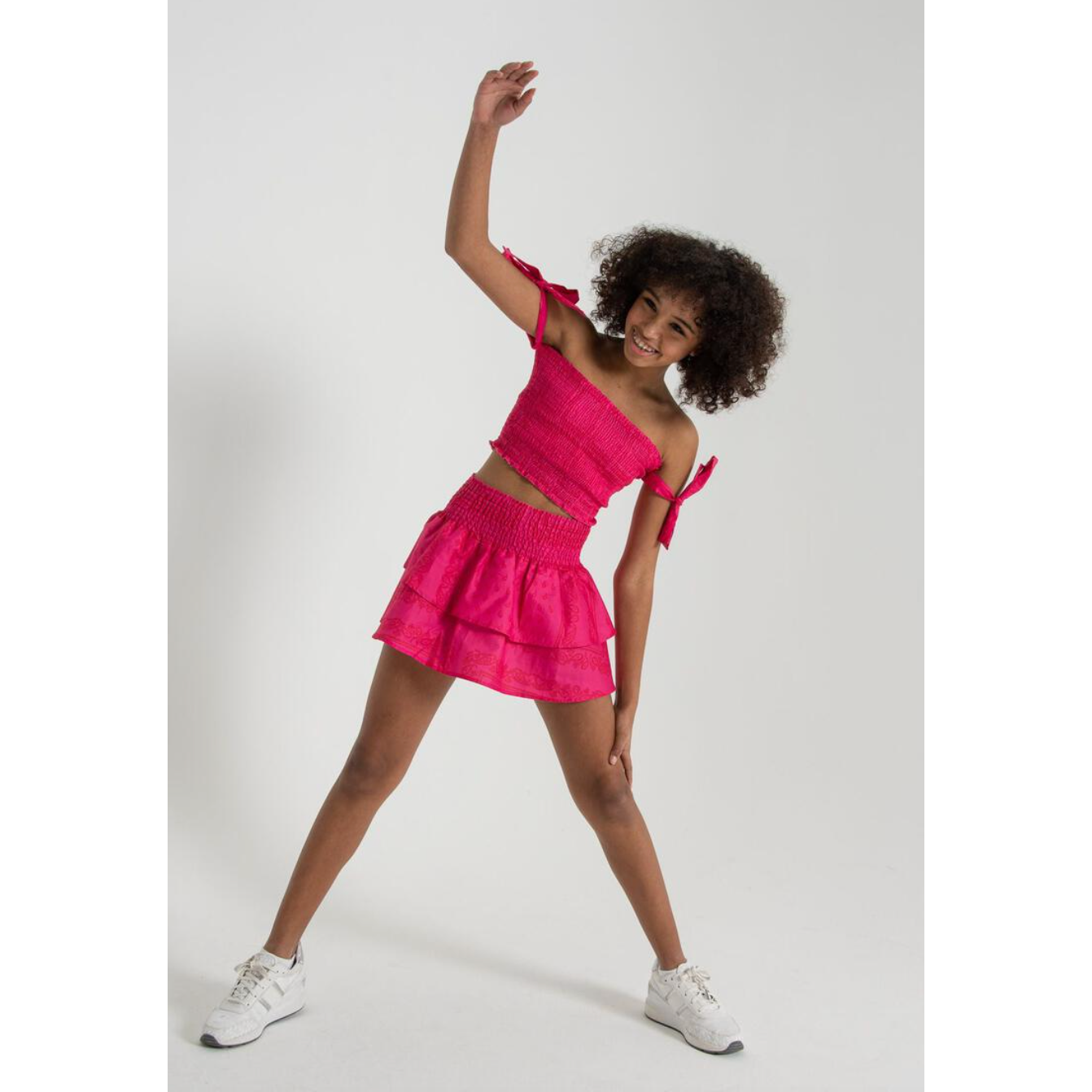 jesse top | pink and red bandana