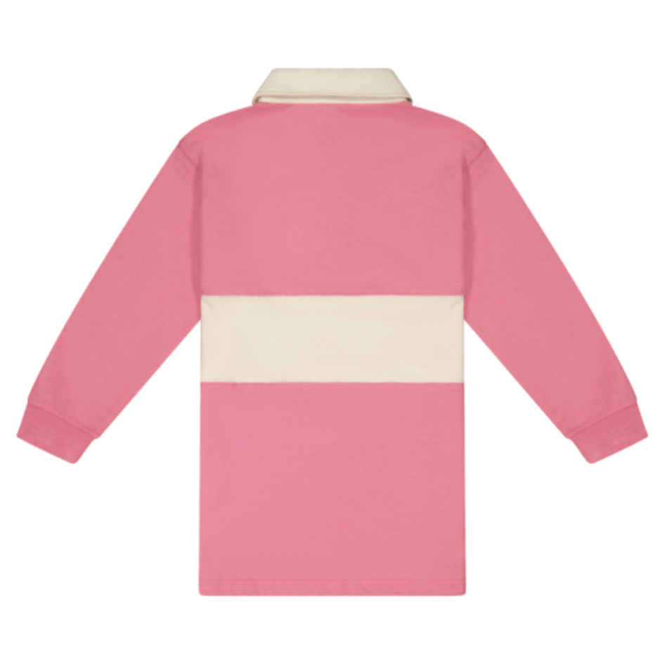 rugby dress | watermelon/off white