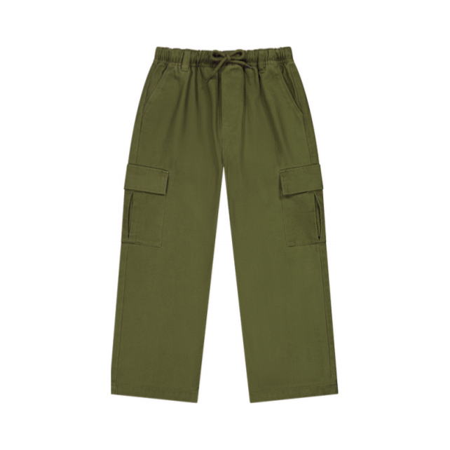 cotton twill cargo | khaki