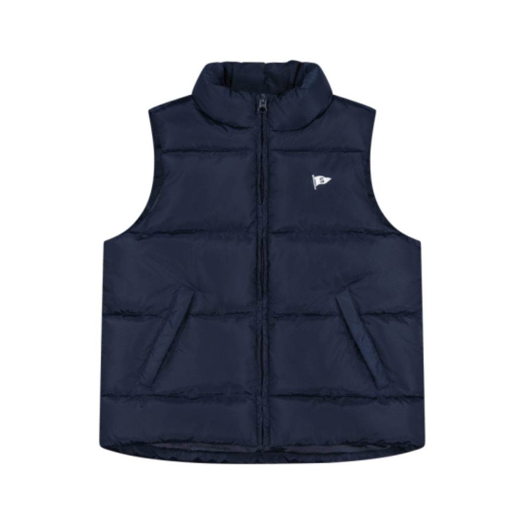 classic puffer vest | navy pearl