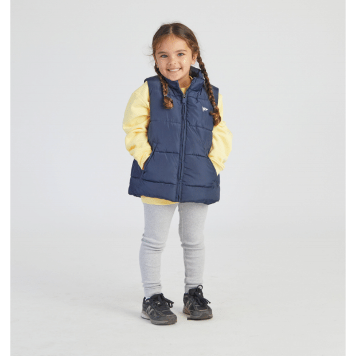 classic puffer vest | navy pearl