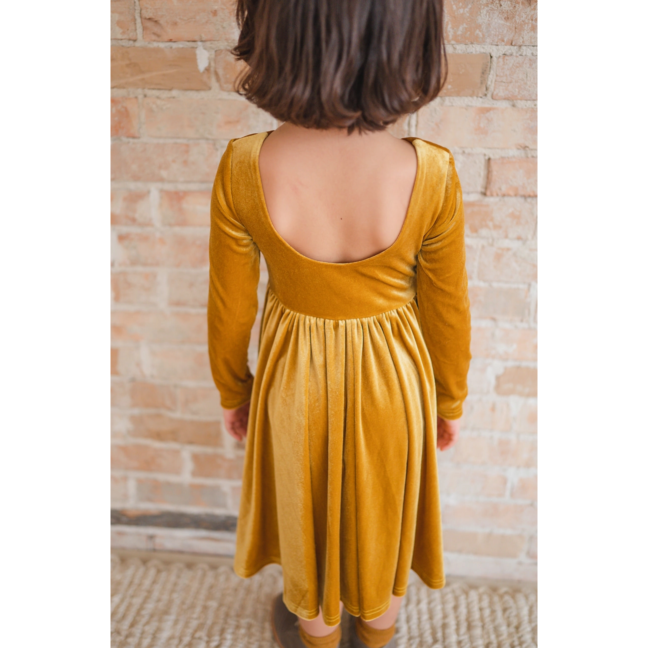 gwendolyn dress | golden velvet