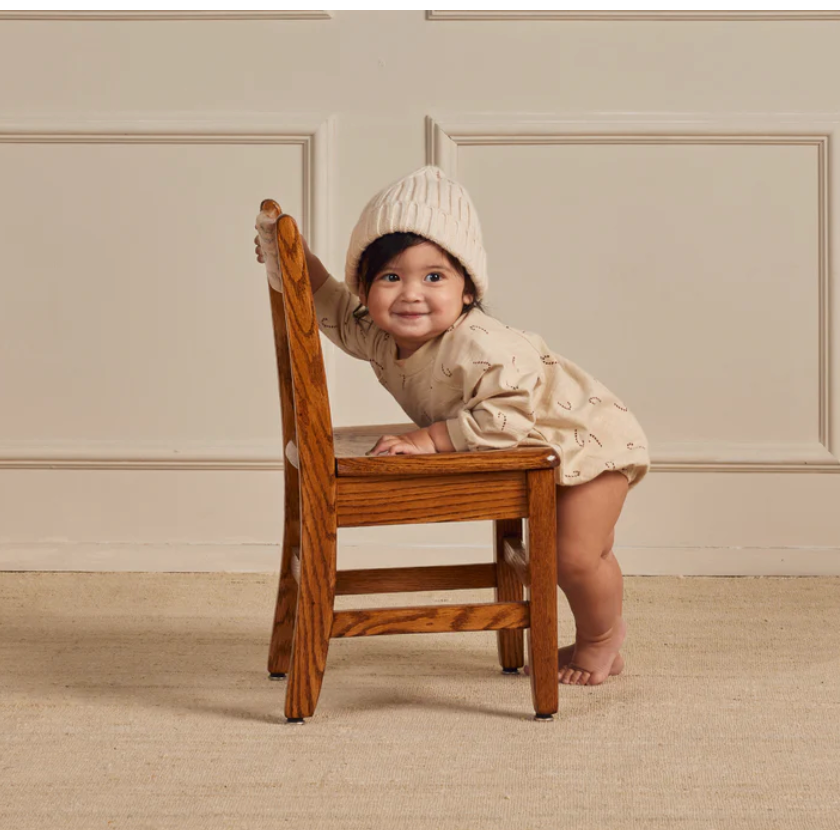 crewneck romper || candy cane
