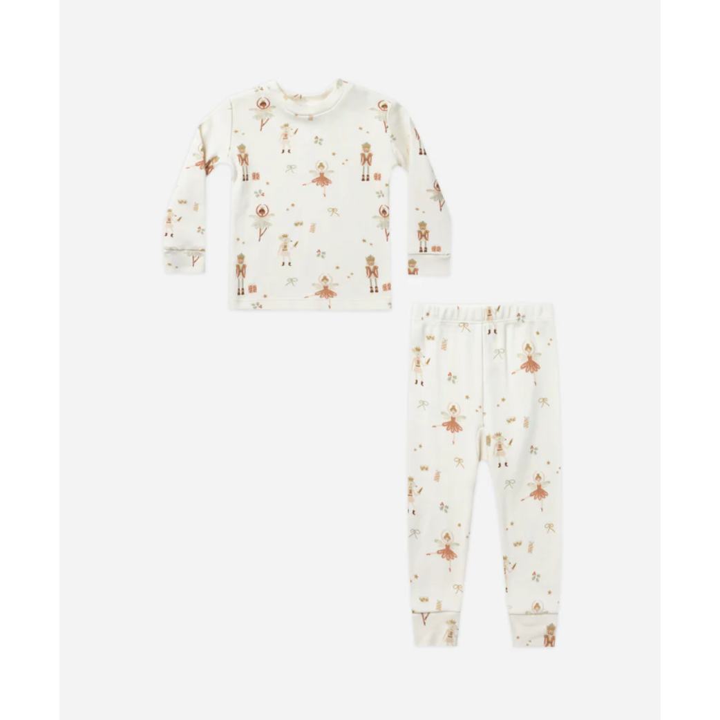 organic pajama set || nutcracker
