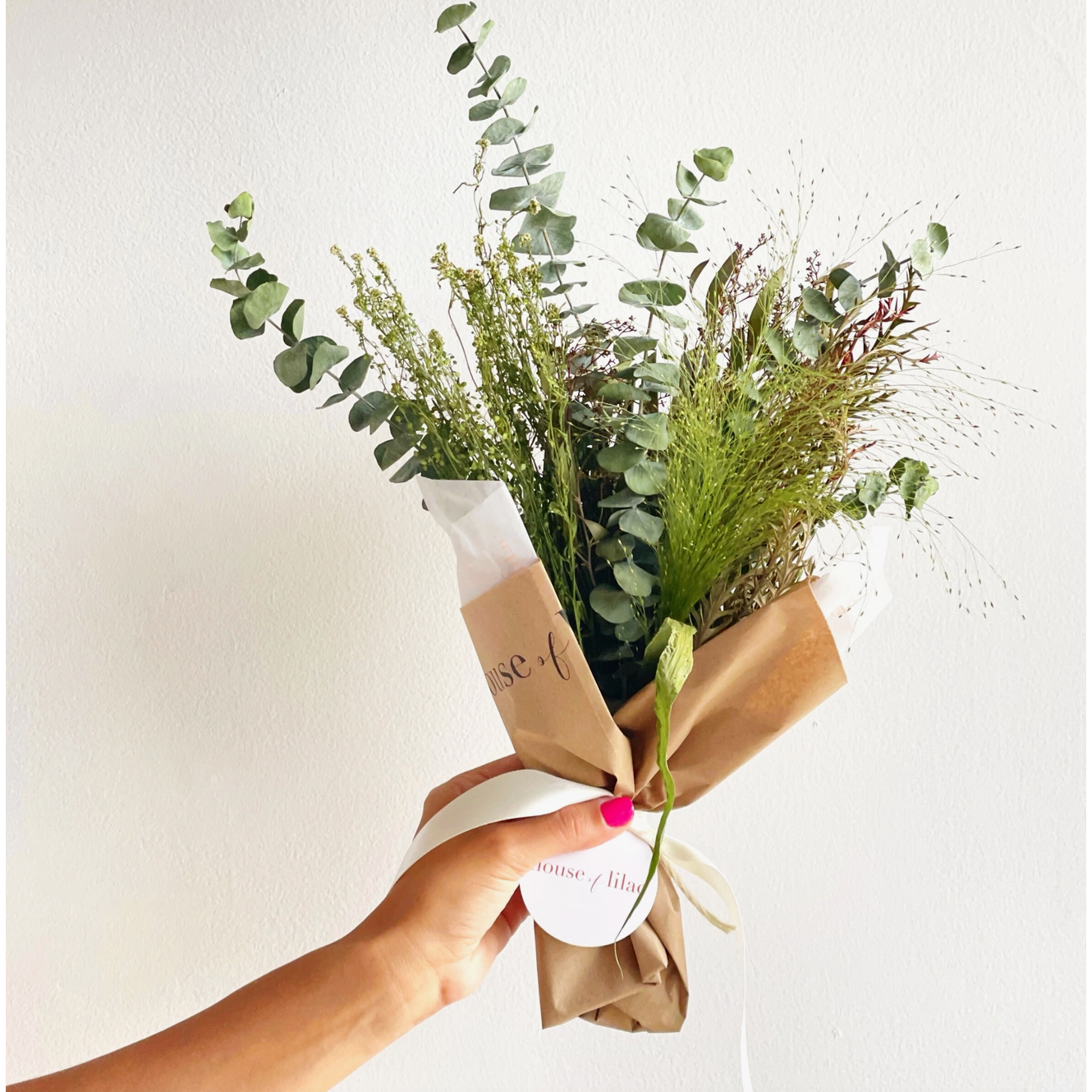 classic dried flower bouquet | green