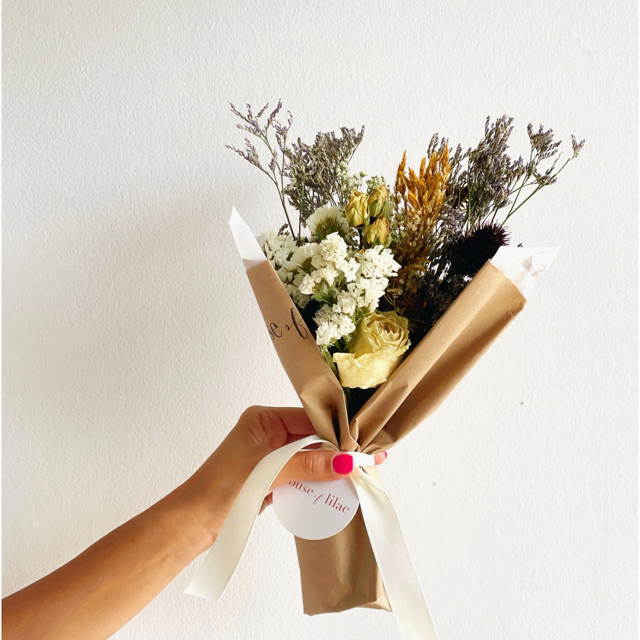 classic dried flower bouquet | lavender & roses