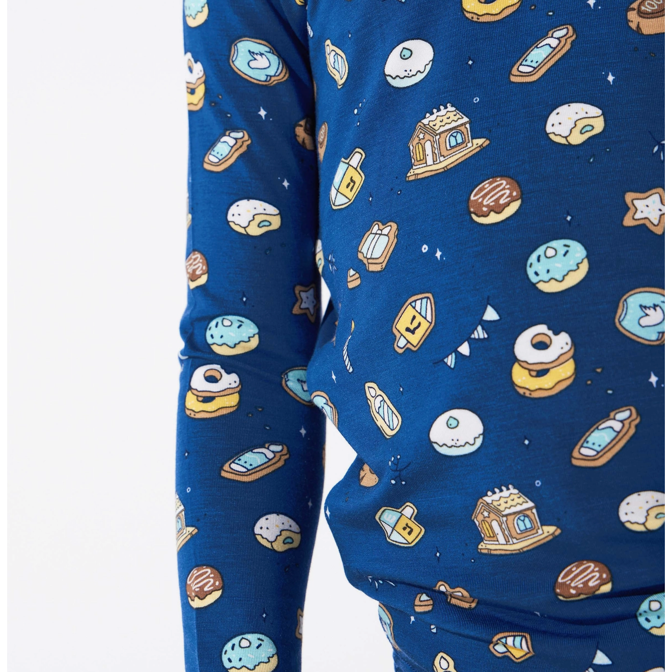 hanukah cookies bamboo baby convertible footie pajamas