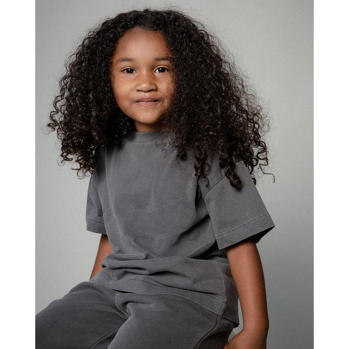 kids core tee | vintage grey
