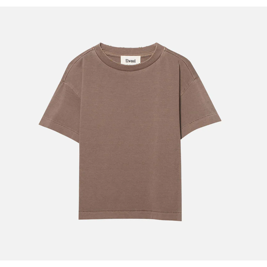 kids core tee | vintage brown
