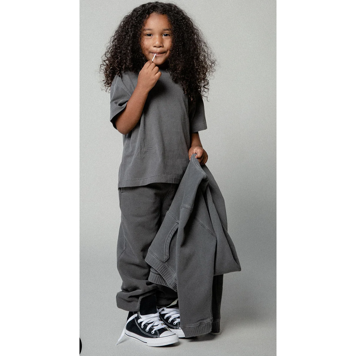 kids core hoodie | vintage grey