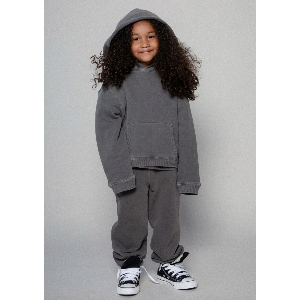 kids core hoodie | vintage grey