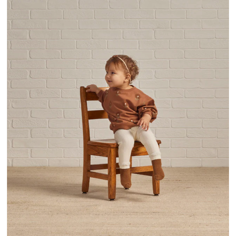 ribbed legging || ivory