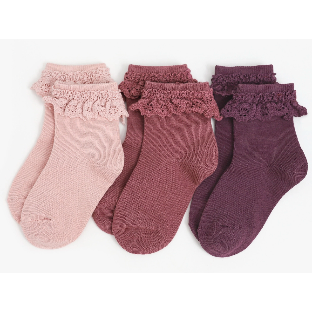 sugar plum lace midi socks | 3 pack