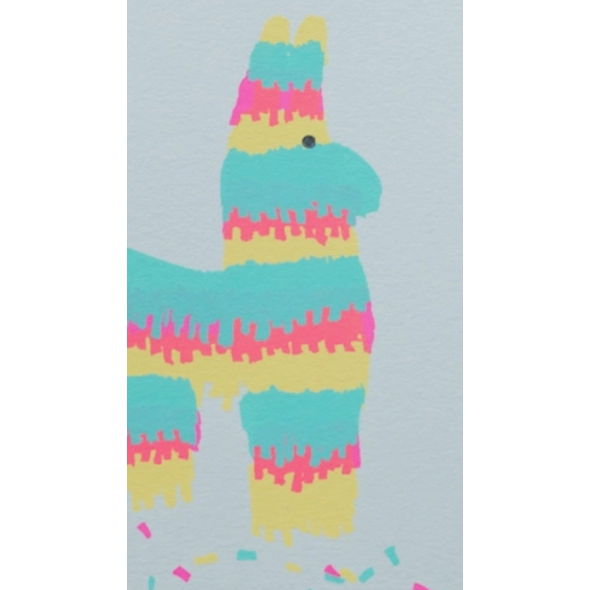 birthday pinata greeting card