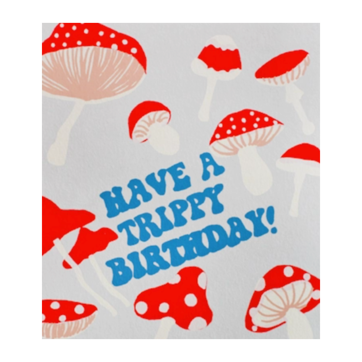 trippy birthday greeting card