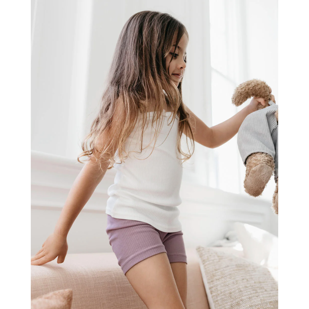 organic cotton modal singlet | milk