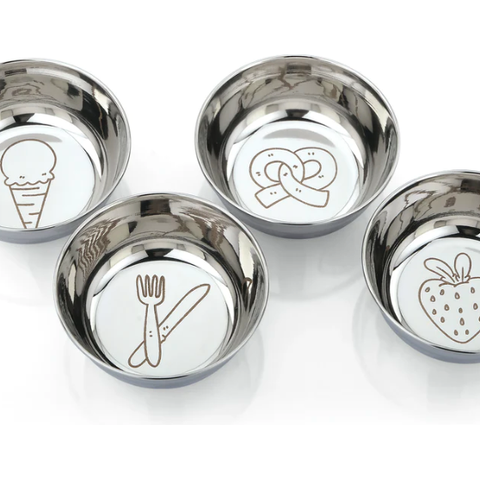 stainless steel small bowl set (4)