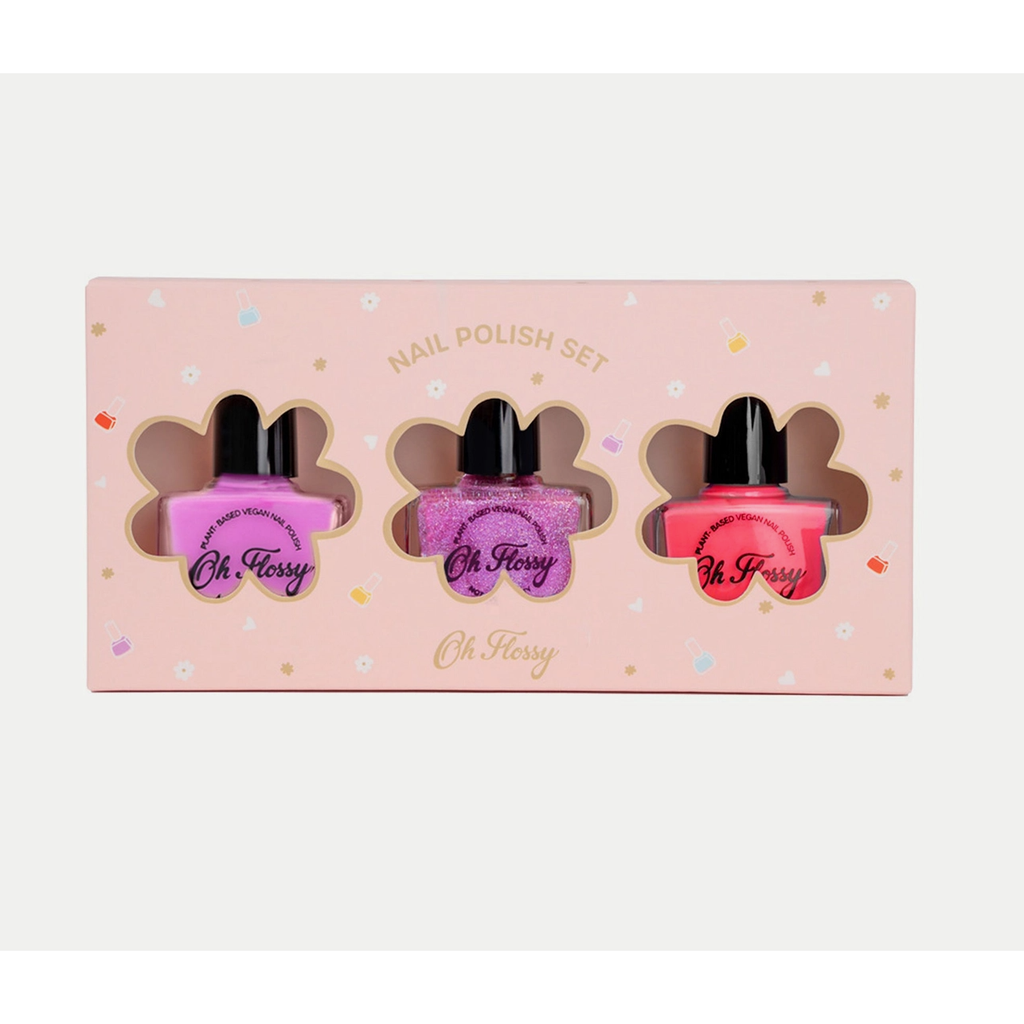 pink pamper nail polish set