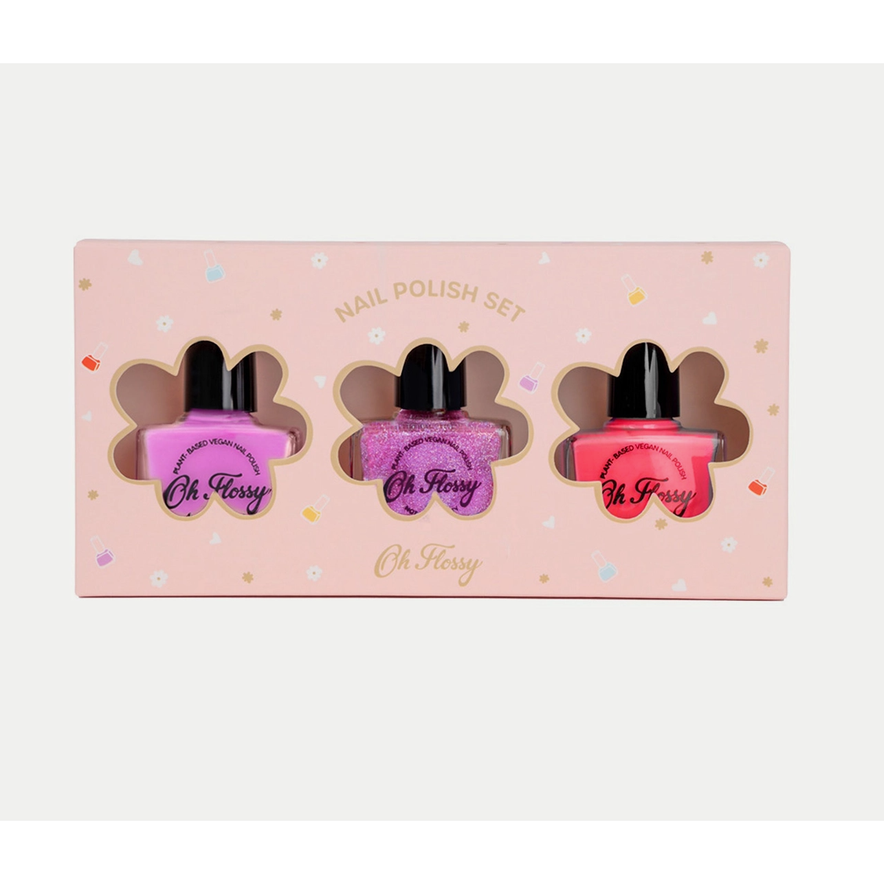 pink pamper nail polish set