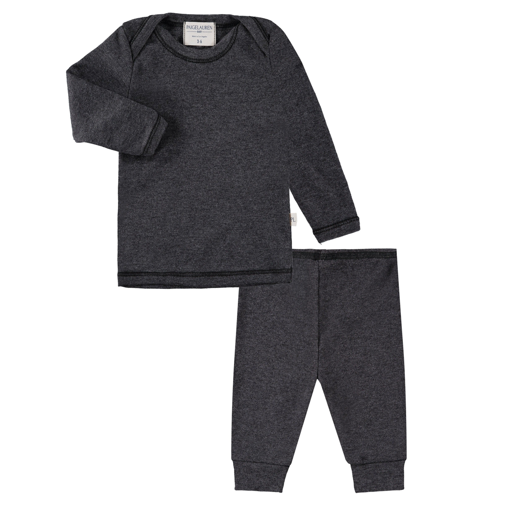 Rib Beanie, Lap Tee and Legging Set
