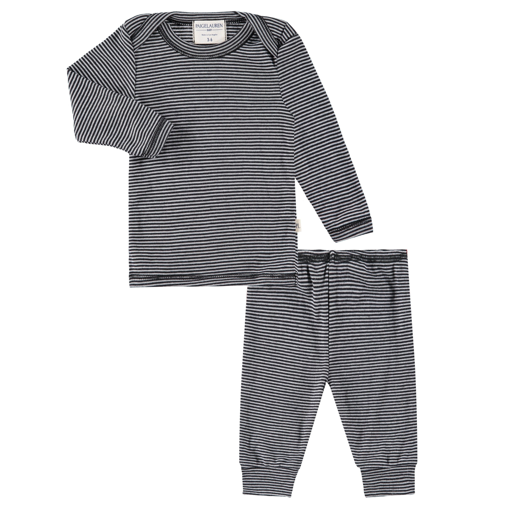 Rib Beanie, Lap Tee and Legging Set
