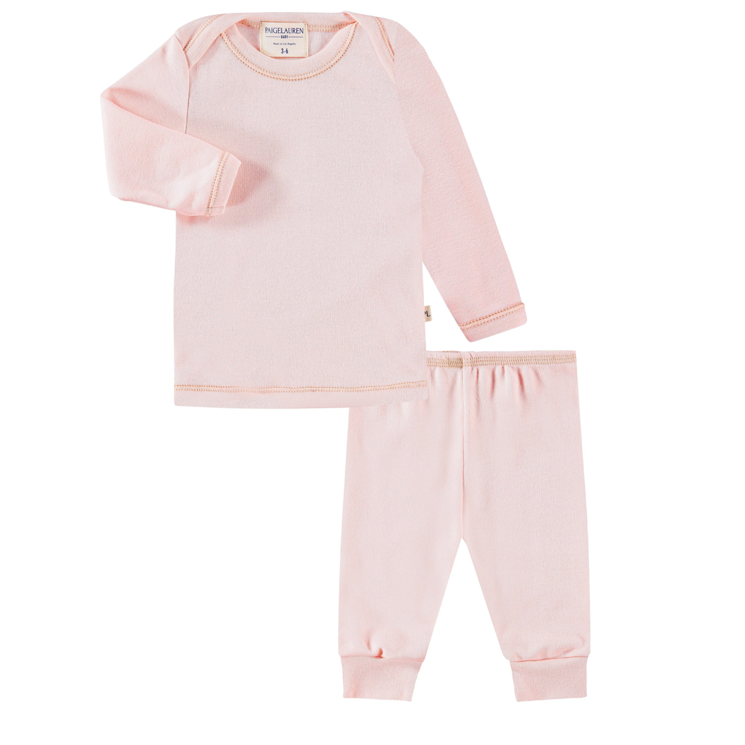 Rib Beanie, Lap Tee and Legging Set