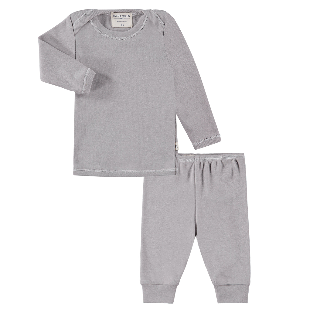 Rib Beanie, Lap Tee and Legging Set