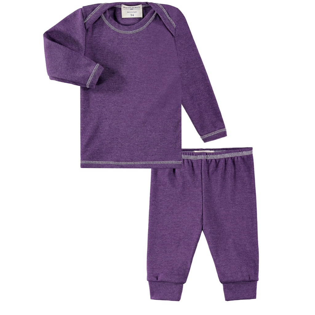 Rib Beanie, Lap Tee and Legging Set