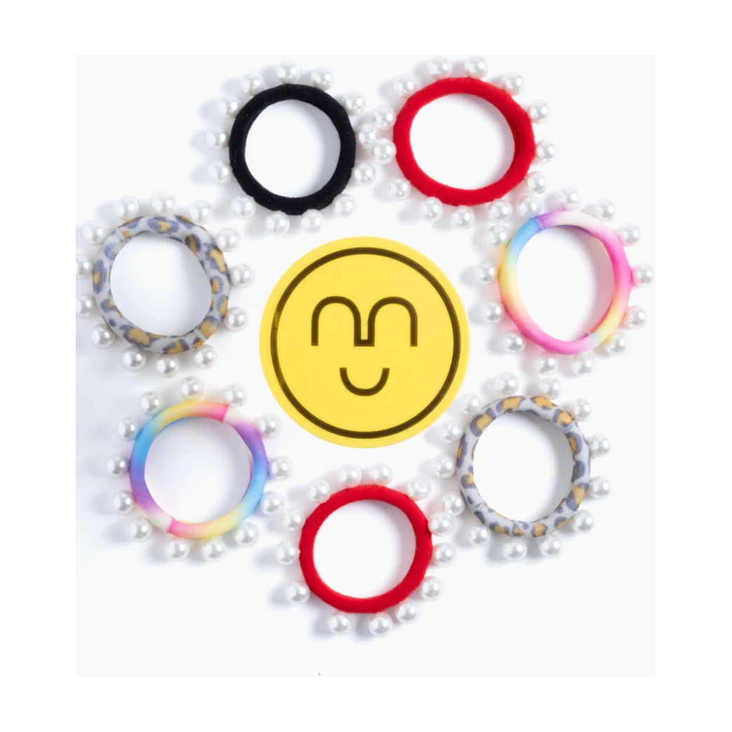 central park pearl hair ties