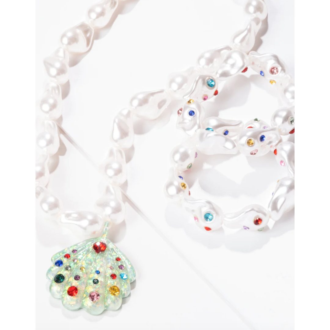 mermaid pool party mega jewelry set