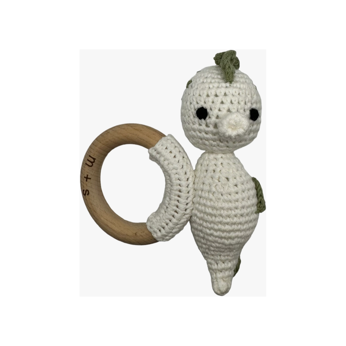 seahorse crochet rattle