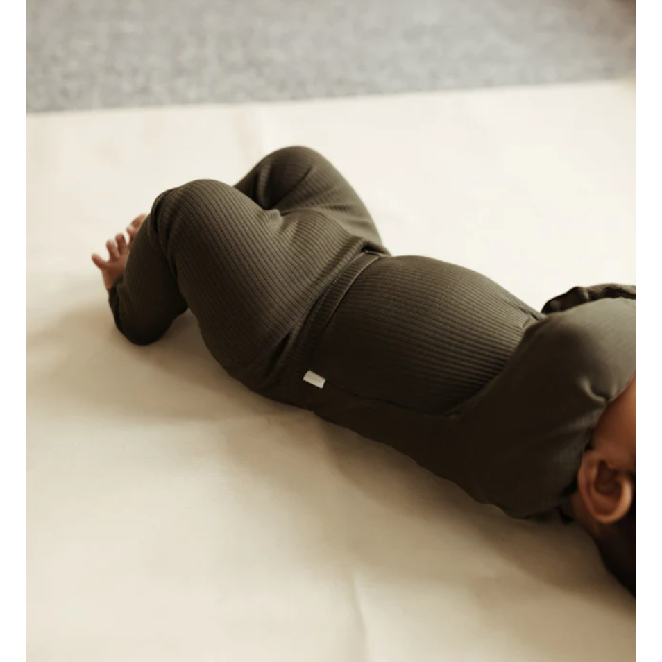 organic cotton modal legging | olive