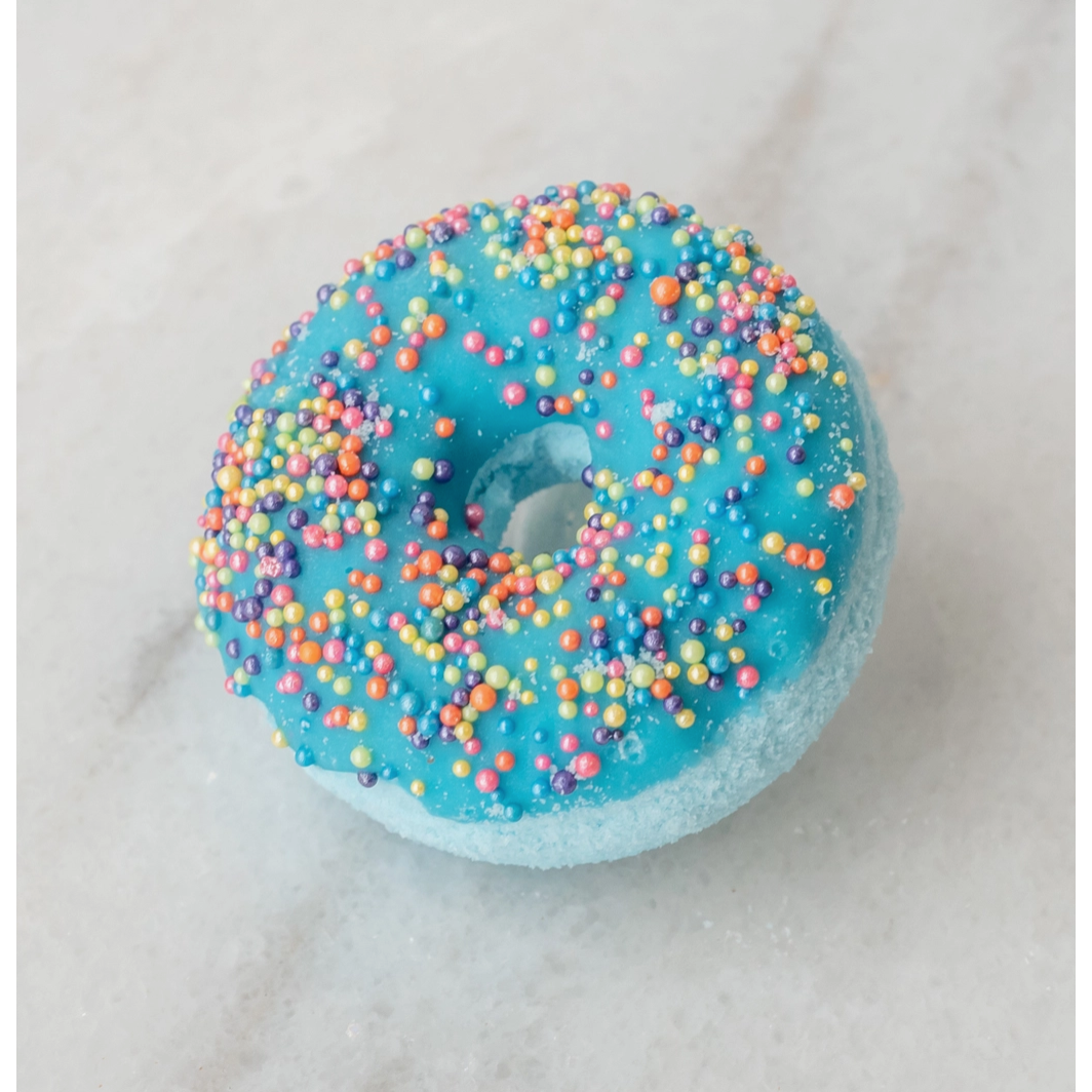 mini lavender donut bath bomb