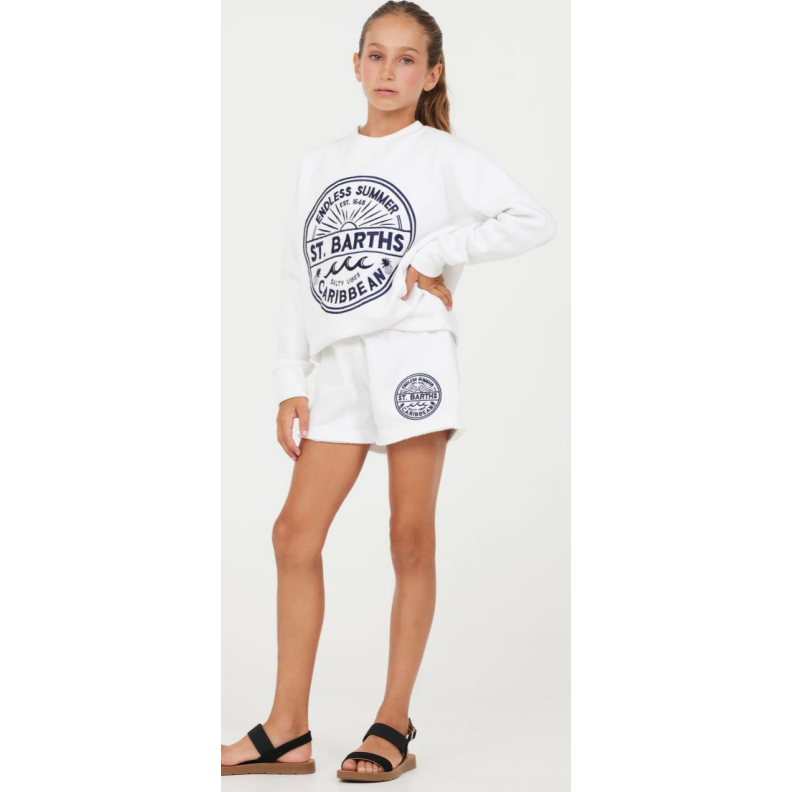st. barths sweatshirt | white