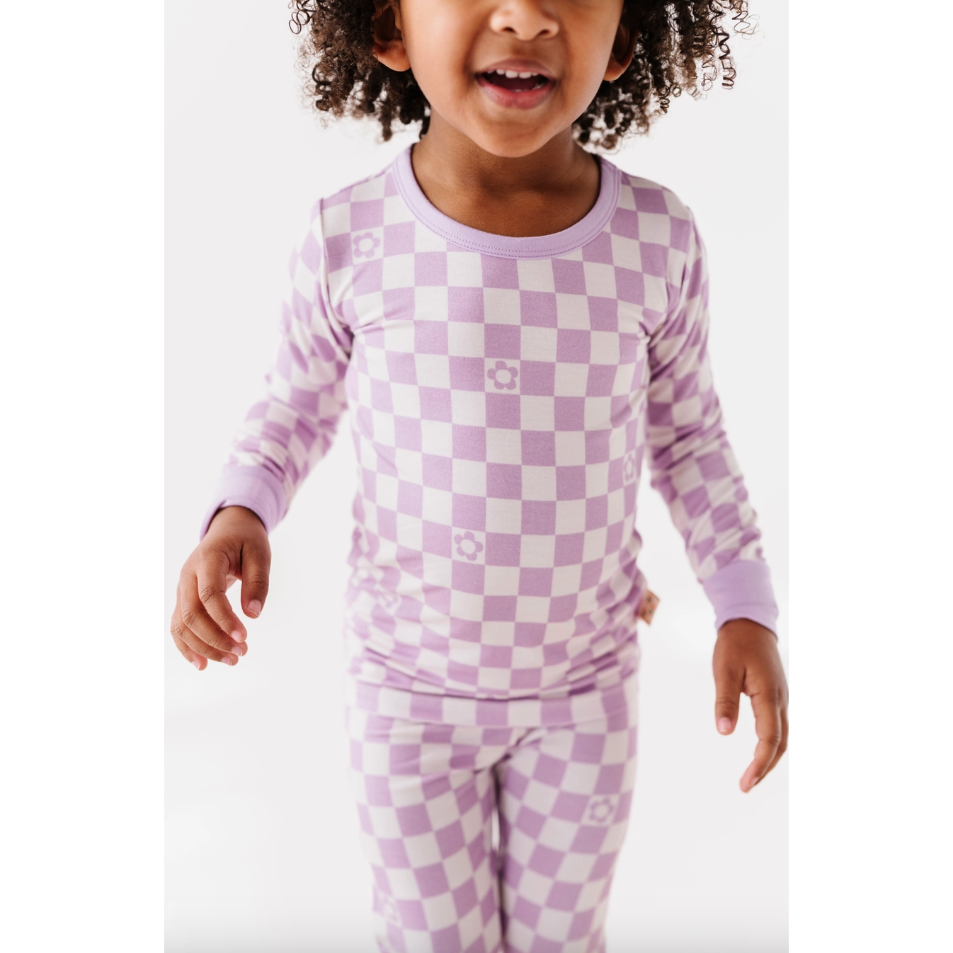 lavender check set