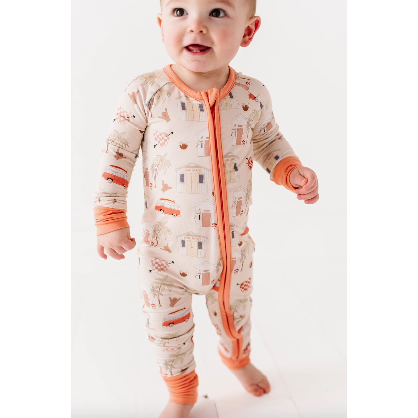 bamboo zippy romper | love shack