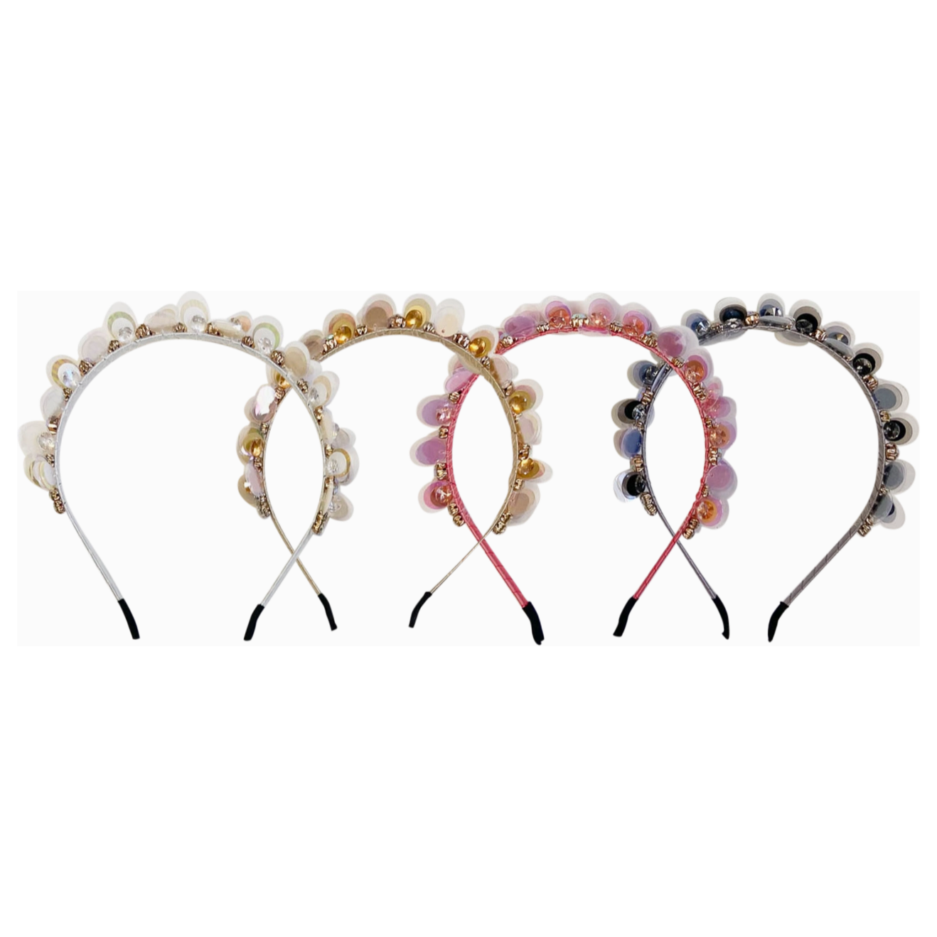 sequin bubble headband | gold