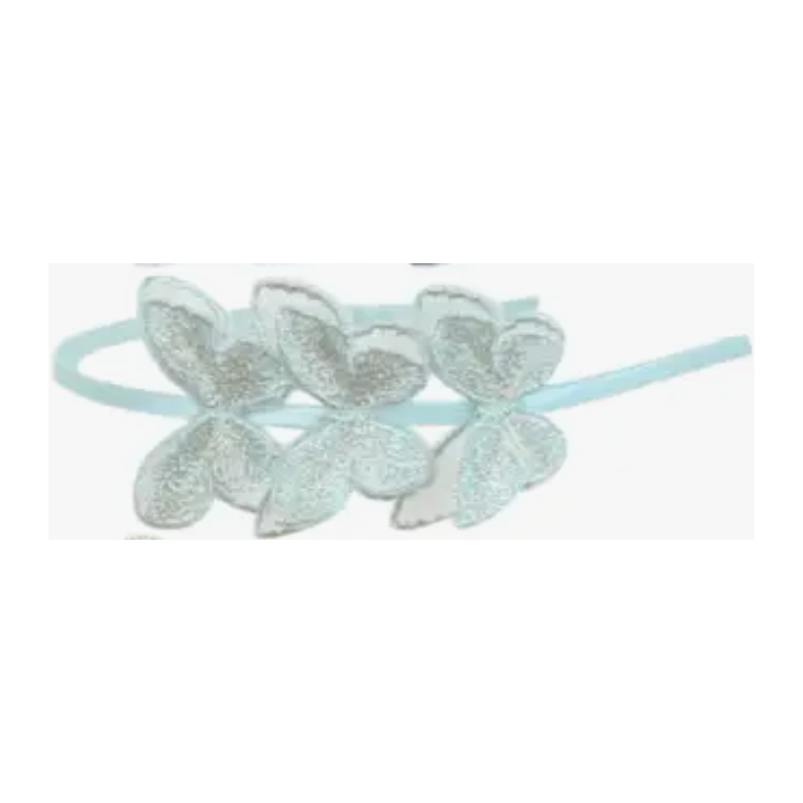 shimmer butterfly headband | mint green