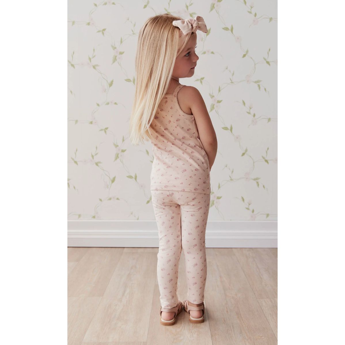 organic cotton singlet | cindy whisper pink