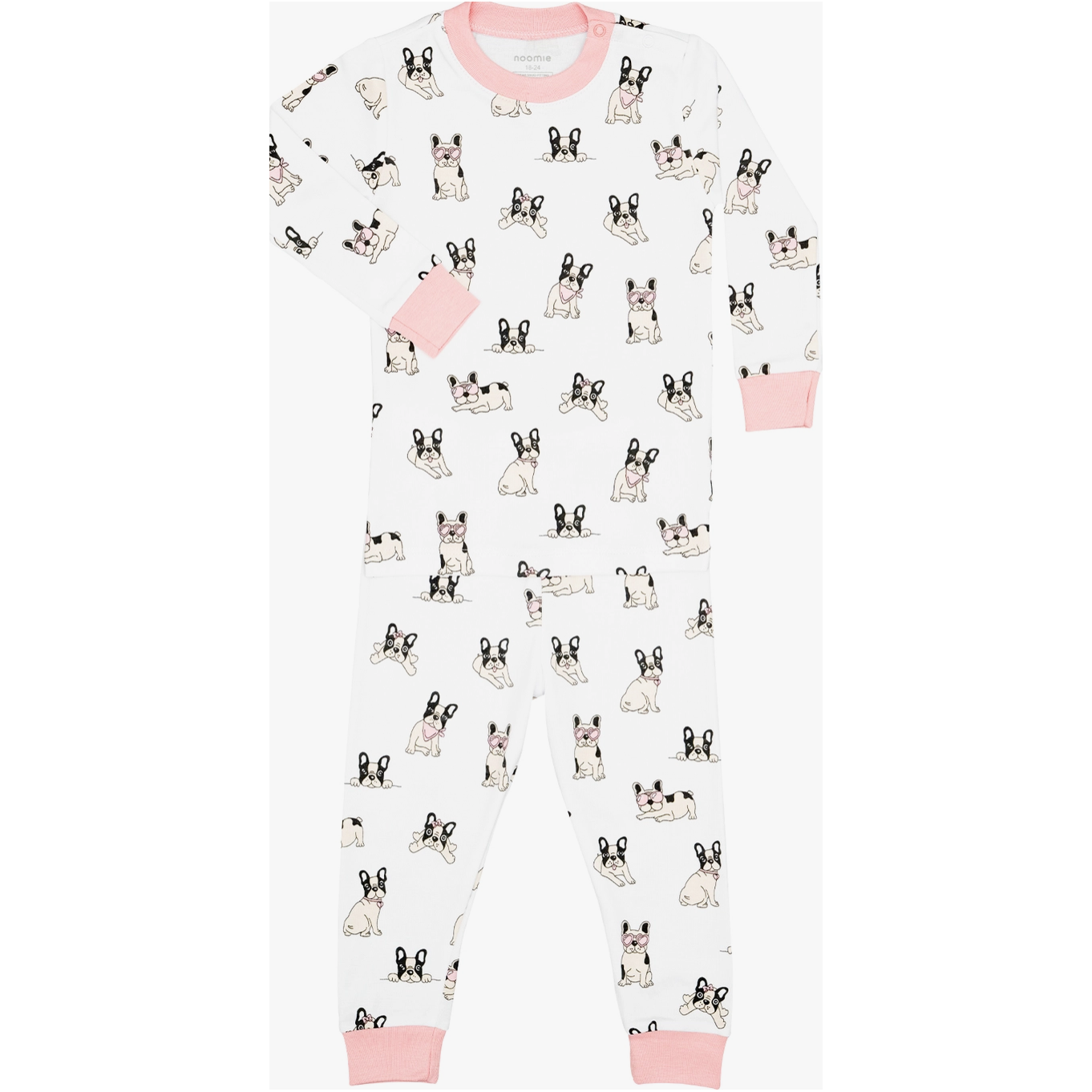 2 piece PJ | pink french bulldog