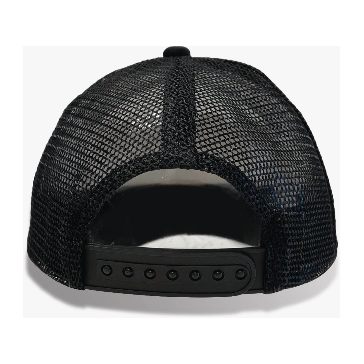 HAPPY MUSHROOM surf trucker hat in black