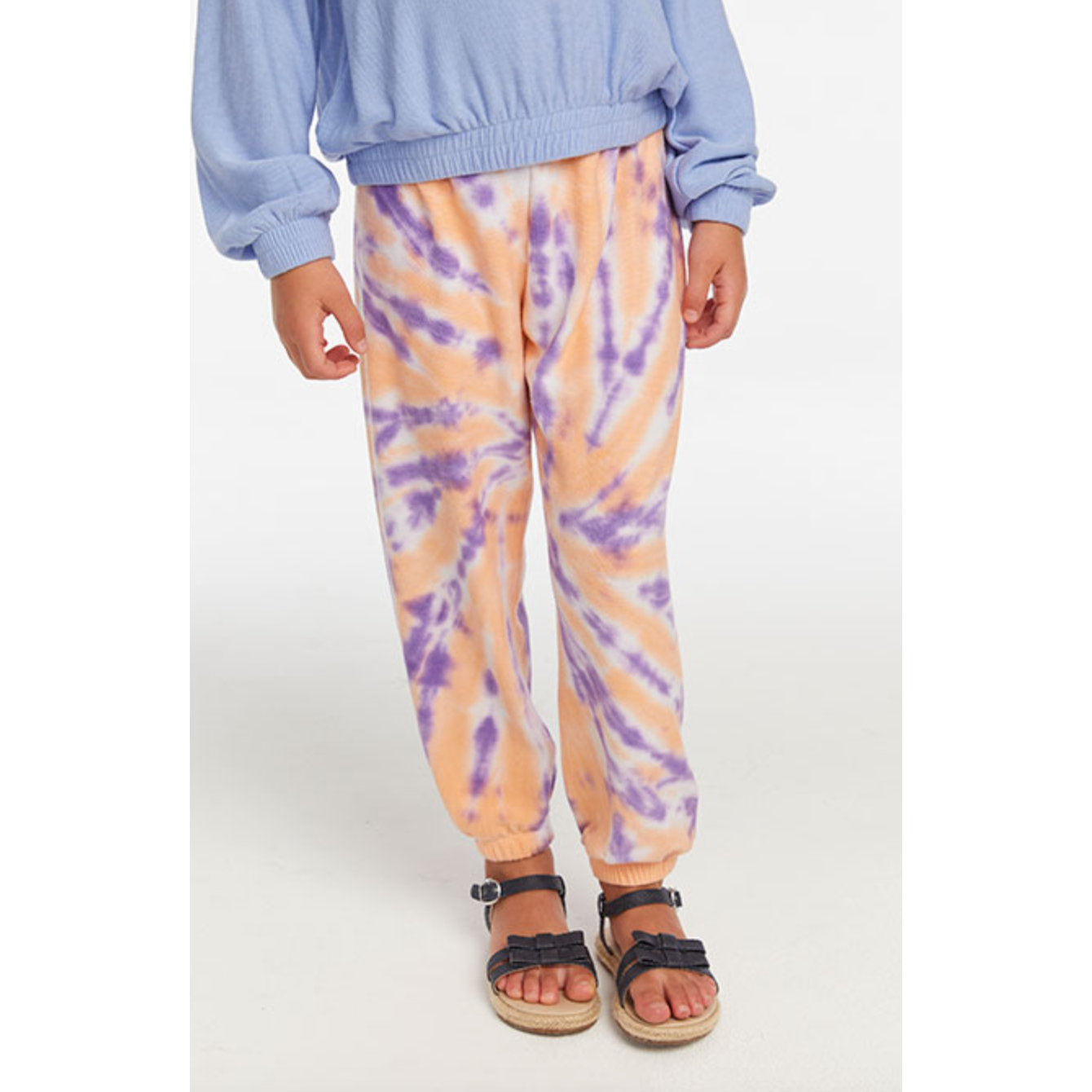 slim slouchy pant | lavender tie dye