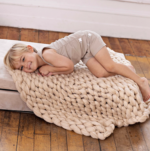 ribbed white + taupe sleep set (two pack)