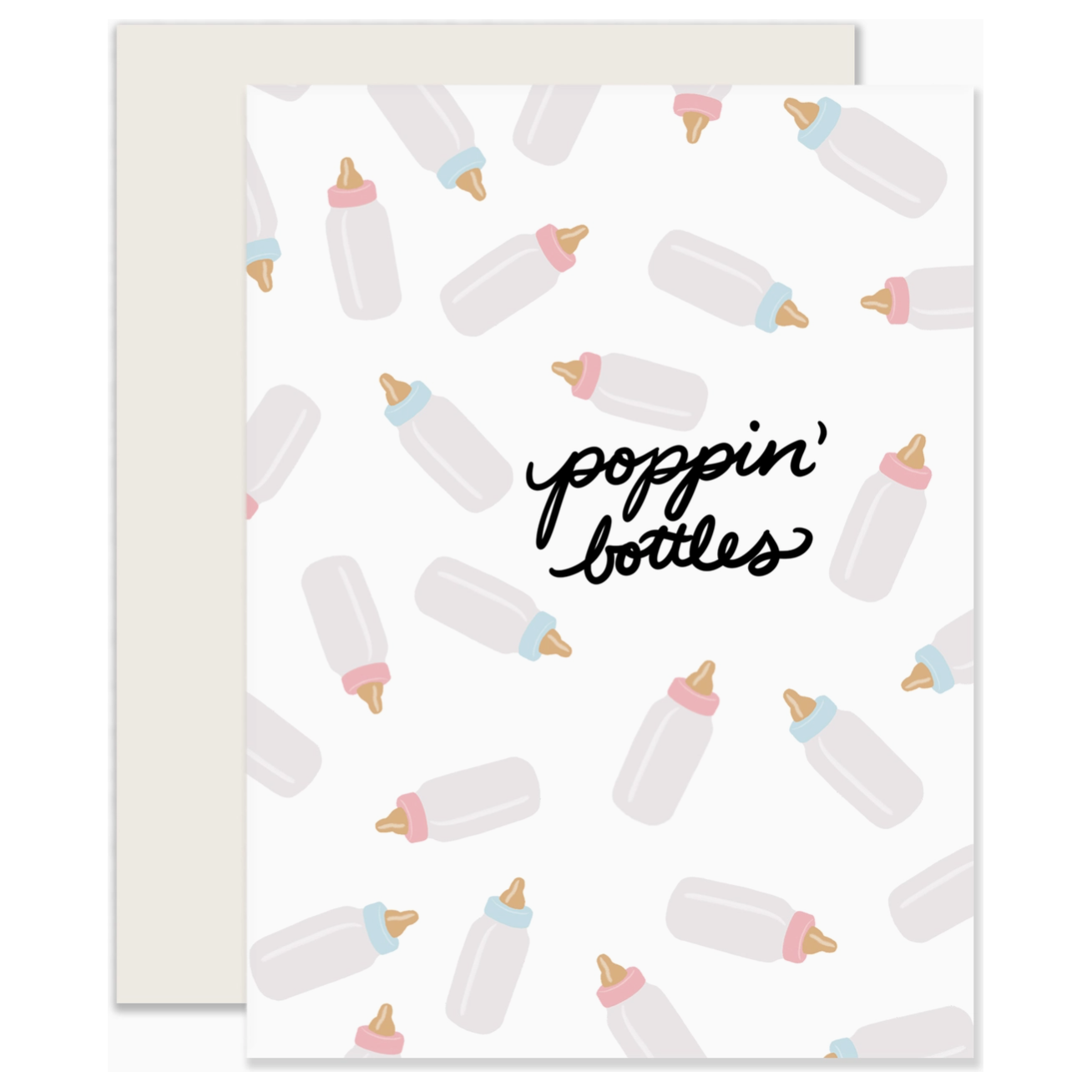 baby bottles card