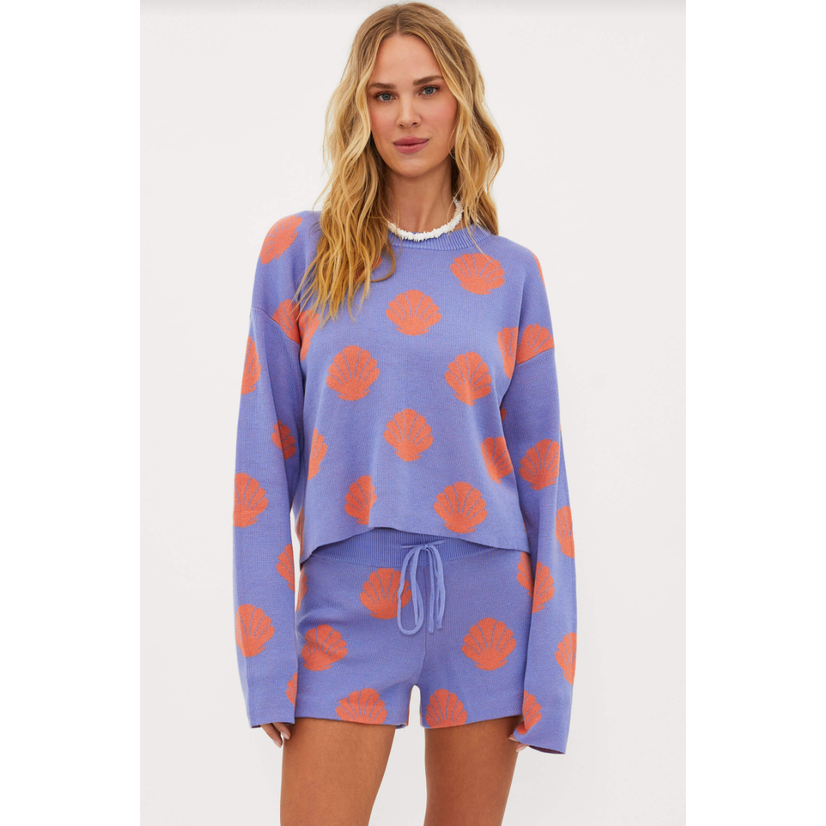 Checkered Jacquard Pullover Sweater – Luna + Luca