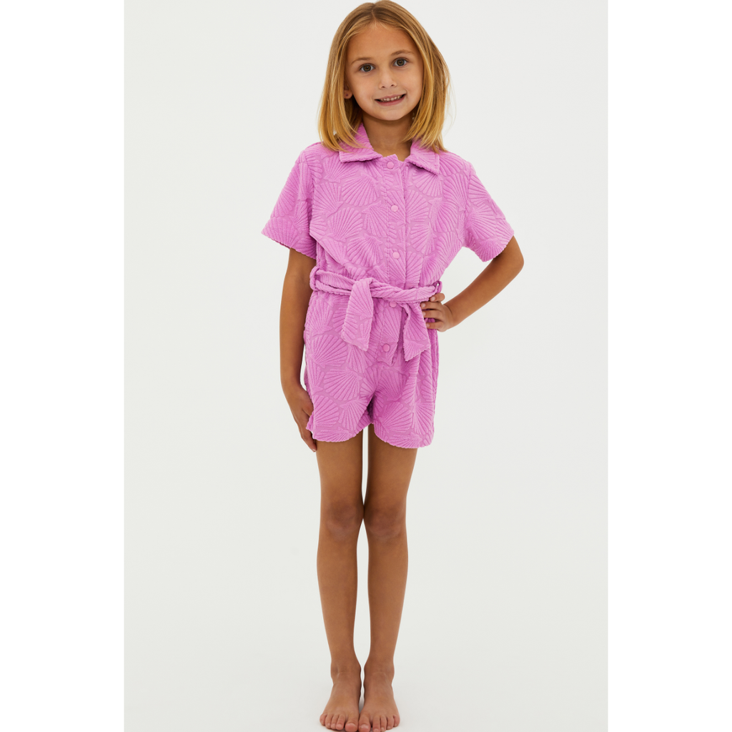 little gia romper | shell pink