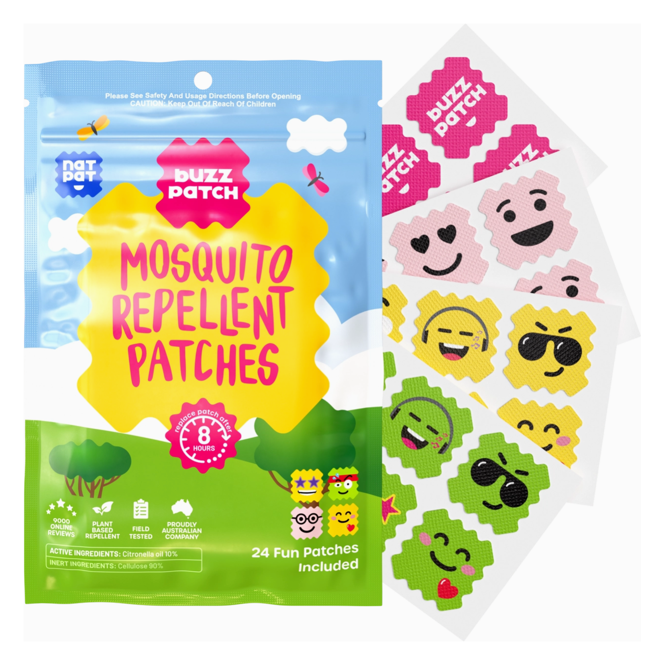 buzzpatch  | bug, mosquito, and insect repellent stickers